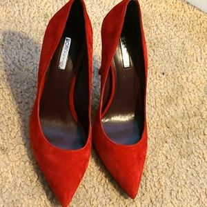 - Red velvet BCBG high heels